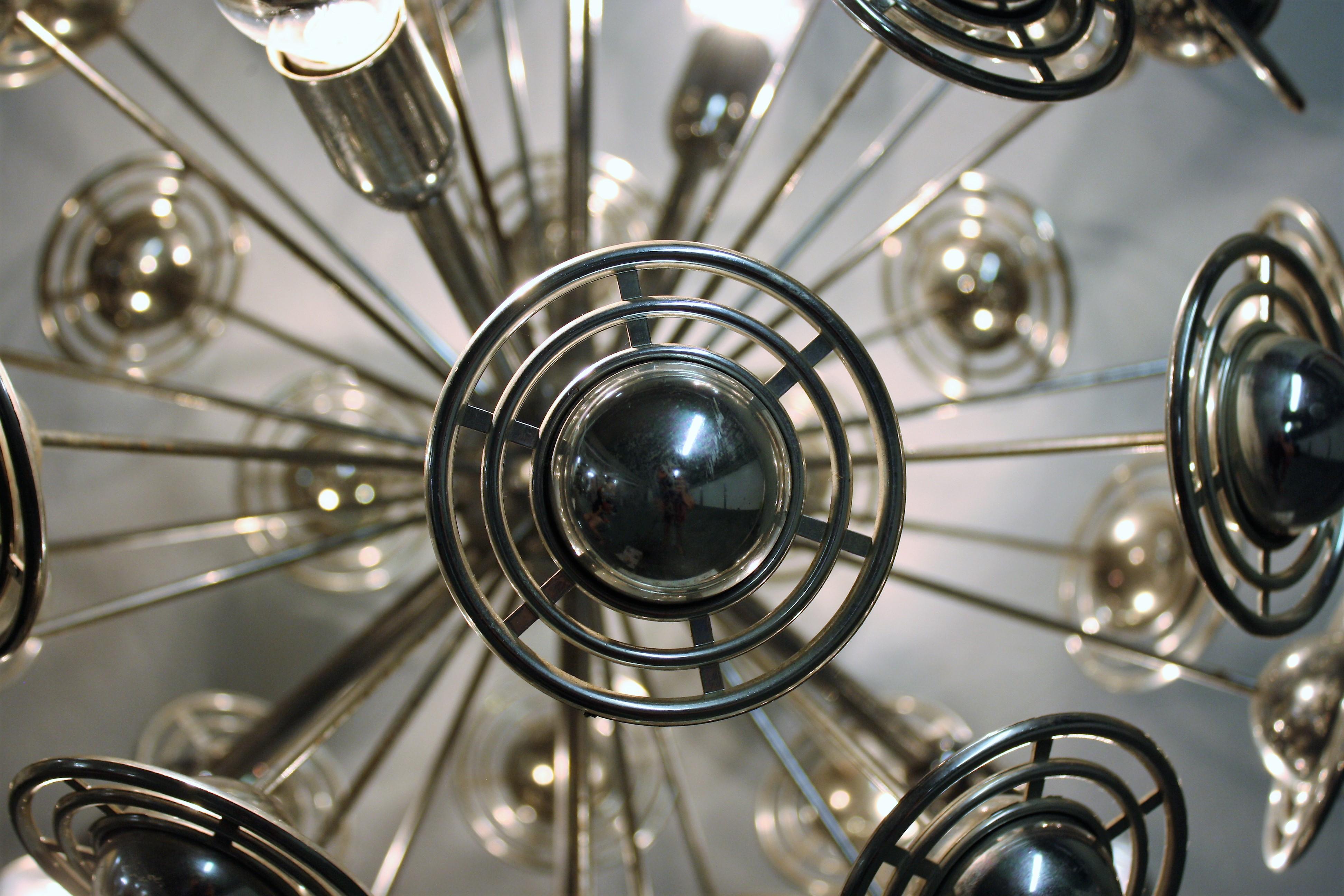 Vintage Chrome Sputnik Chandelier, 1960s 3