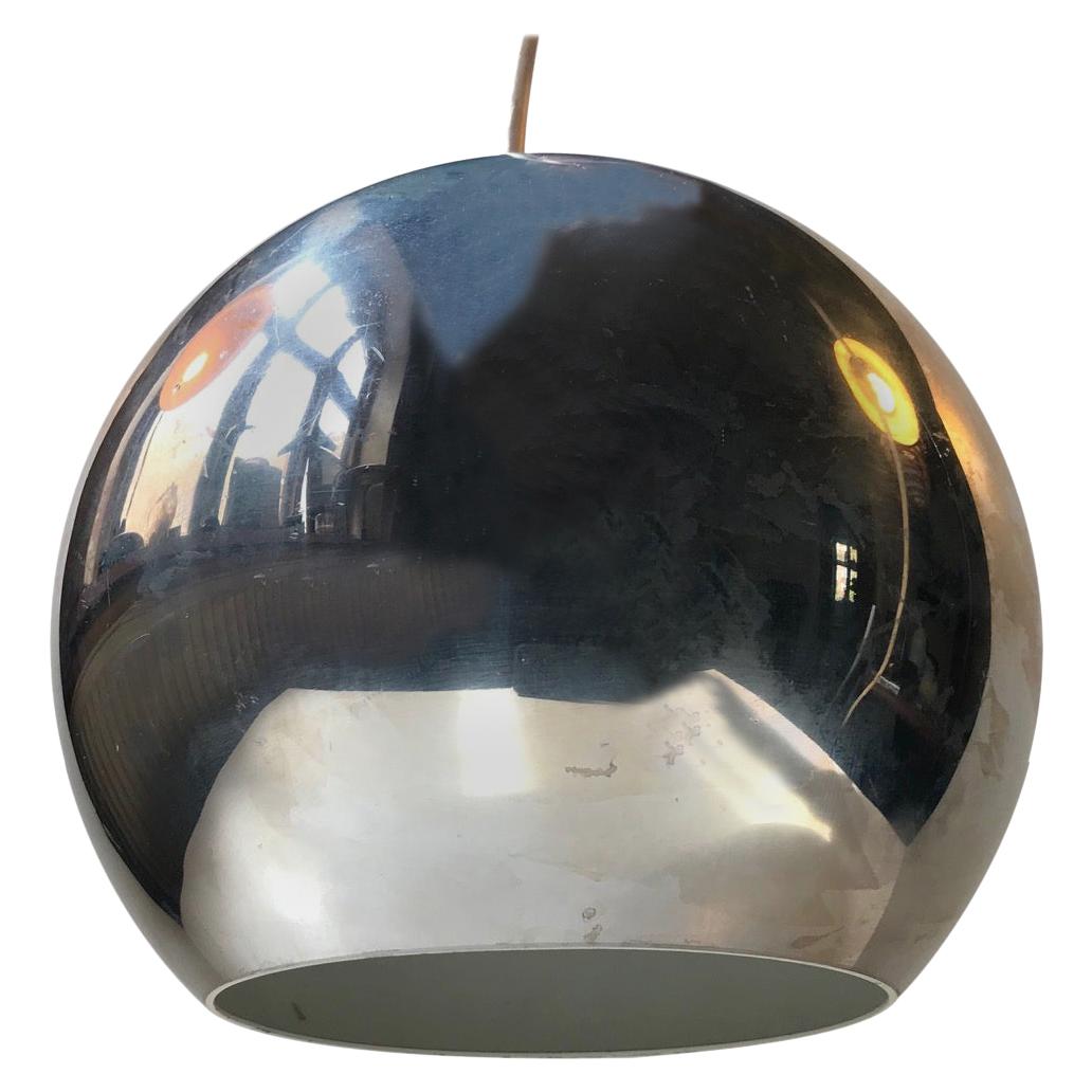 Vintage Chrome 'Topan' Pendant Light by Verner Panton for Louis Poulsen, 1960s