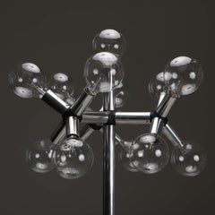 Vintage Chrome Trix & Robert Haussmann Floor Lamp