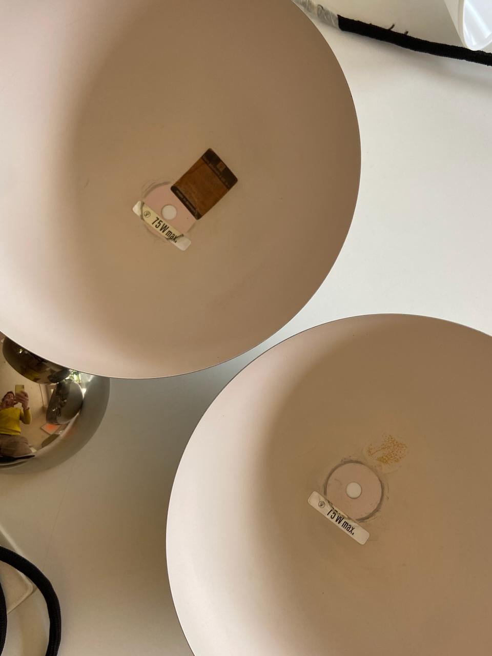 Verner Panton-Blumentopf-Pendelleuchte aus Chrom von Louis Poulsen, Vintage (Mitte des 20. Jahrhunderts) im Angebot