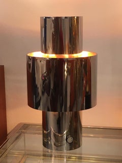 Vintage Chrome Willy Rizzo Love Lamp, 1969