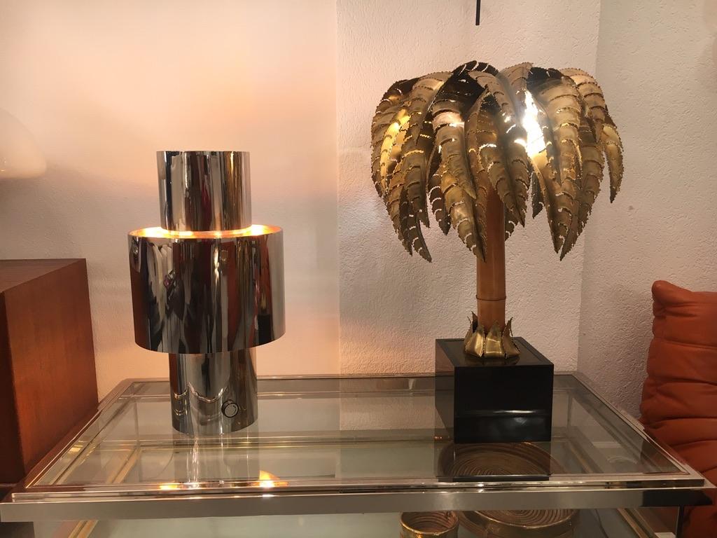 Vintage Chrome Willy Rizzo Love Lamp, 1969 In Good Condition In Geneva, CH