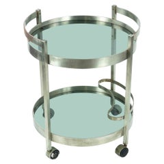 Vintage Chromed Bar Cart, Italy, 1970s Vintage Chromed Bar Cart, Italy, 1970s