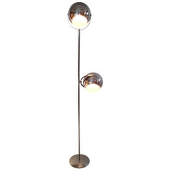 Vintage Chromed Floor Lamp Made in Italy