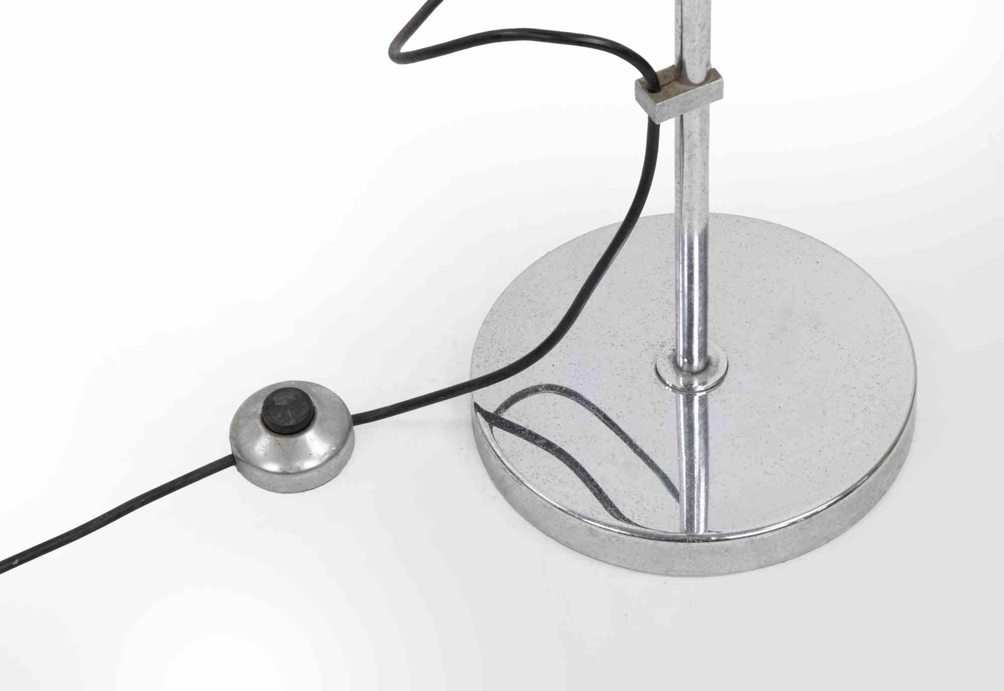 Métal Lampe chromée attribuée à Gino Sarfatti, Italie, 1970 en vente