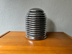 Lámpara de mesa Saturno cromada vintage de Kazuo Motozawa para Staff Leuchten, años 70