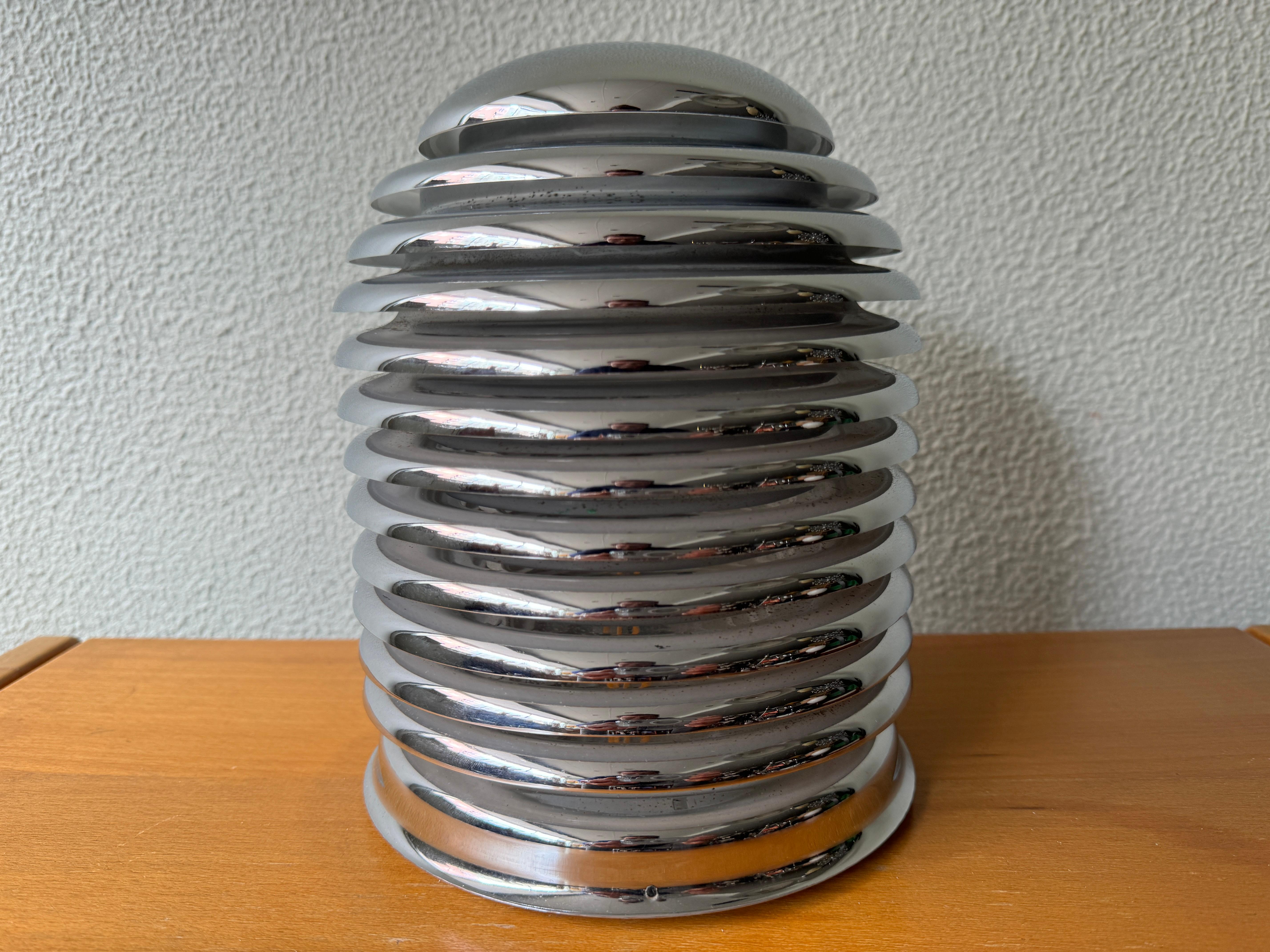 Late 20th Century  Vintage Chromed Saturno Table Lamp by Kazuo Motozawa for Staff Leuchten, 1970's