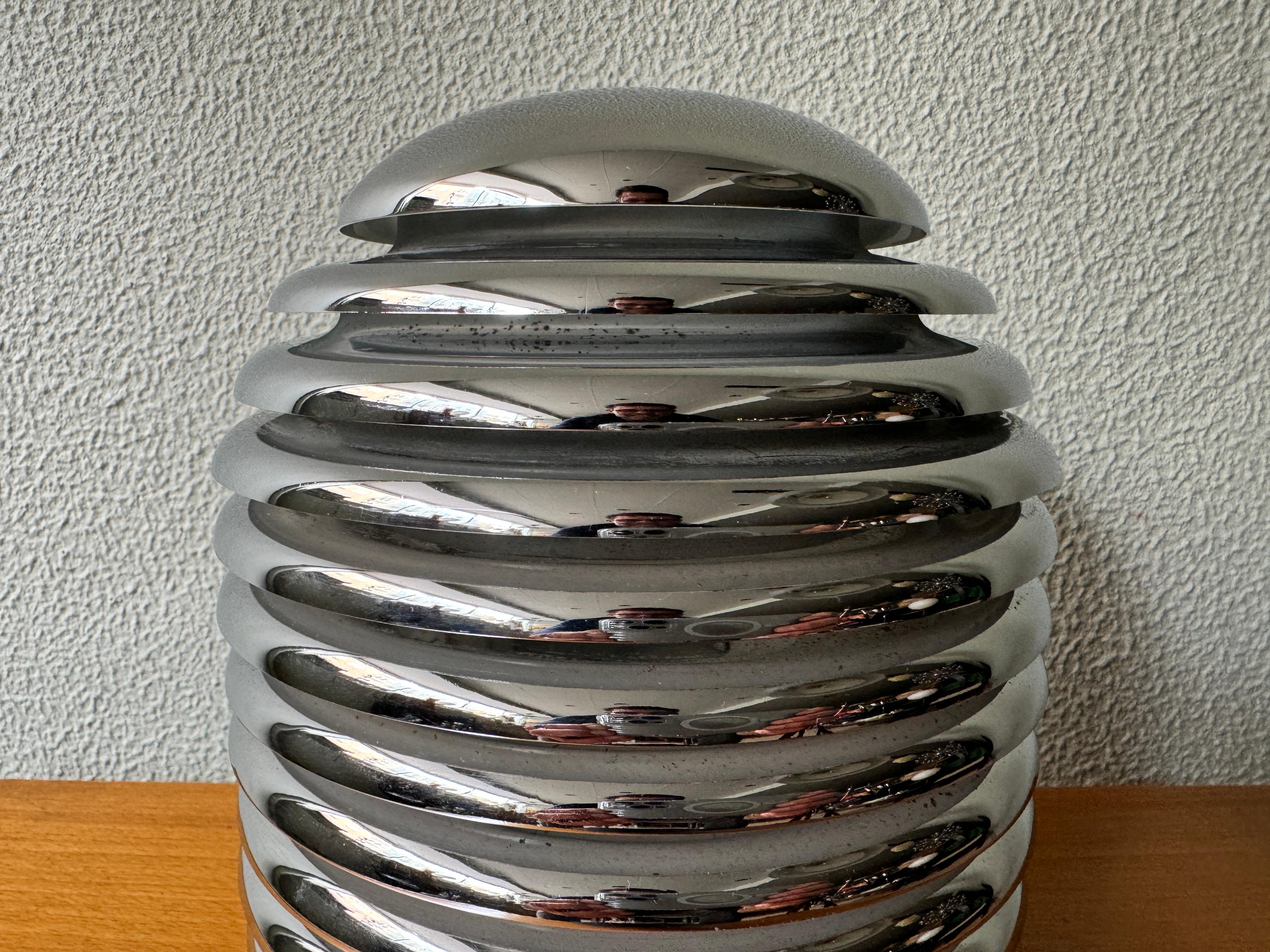  Vintage Chromed Saturno Table Lamp by Kazuo Motozawa for Staff Leuchten, 1970's 3