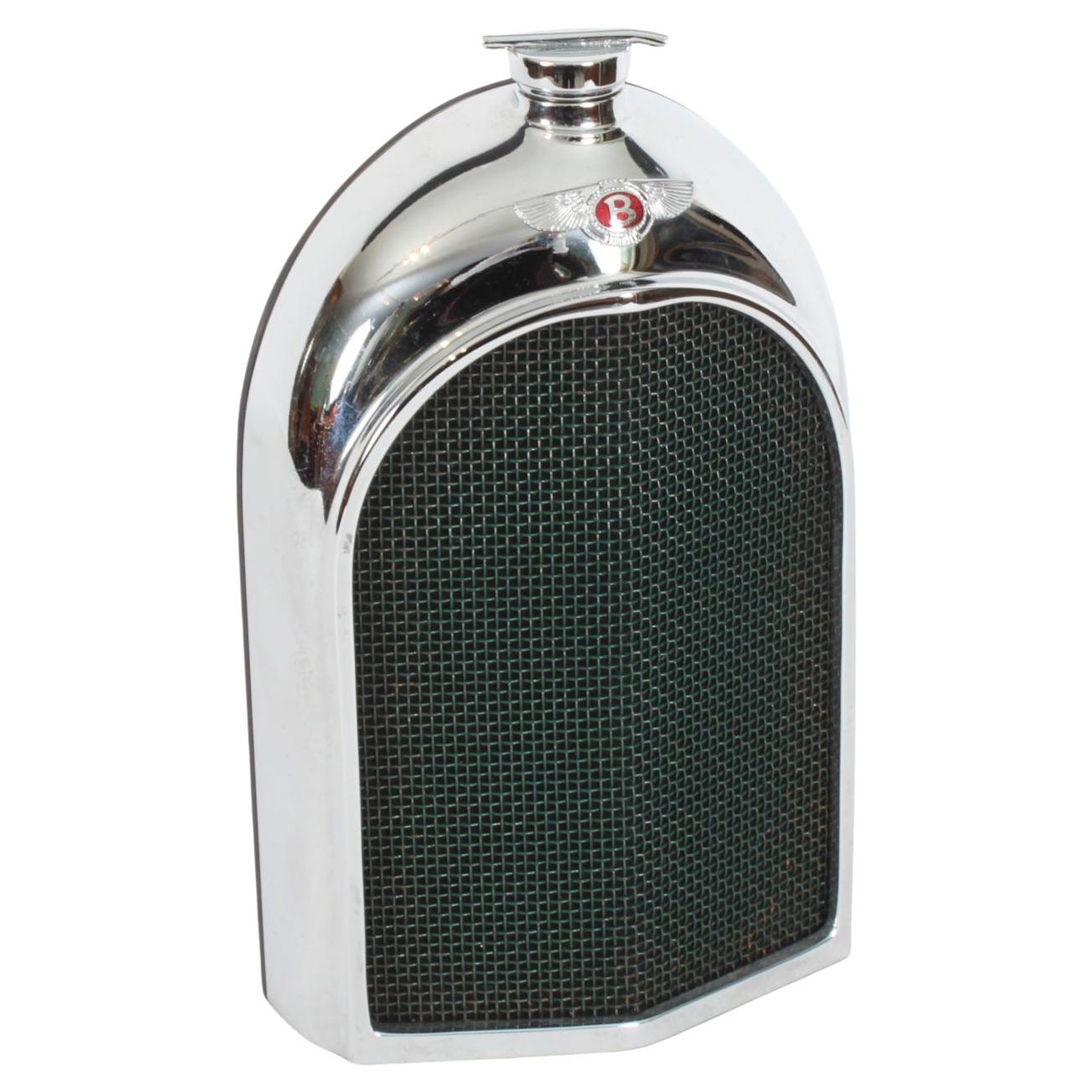 Decantador cromado vintage para radiador Bentley Finales del siglo XX