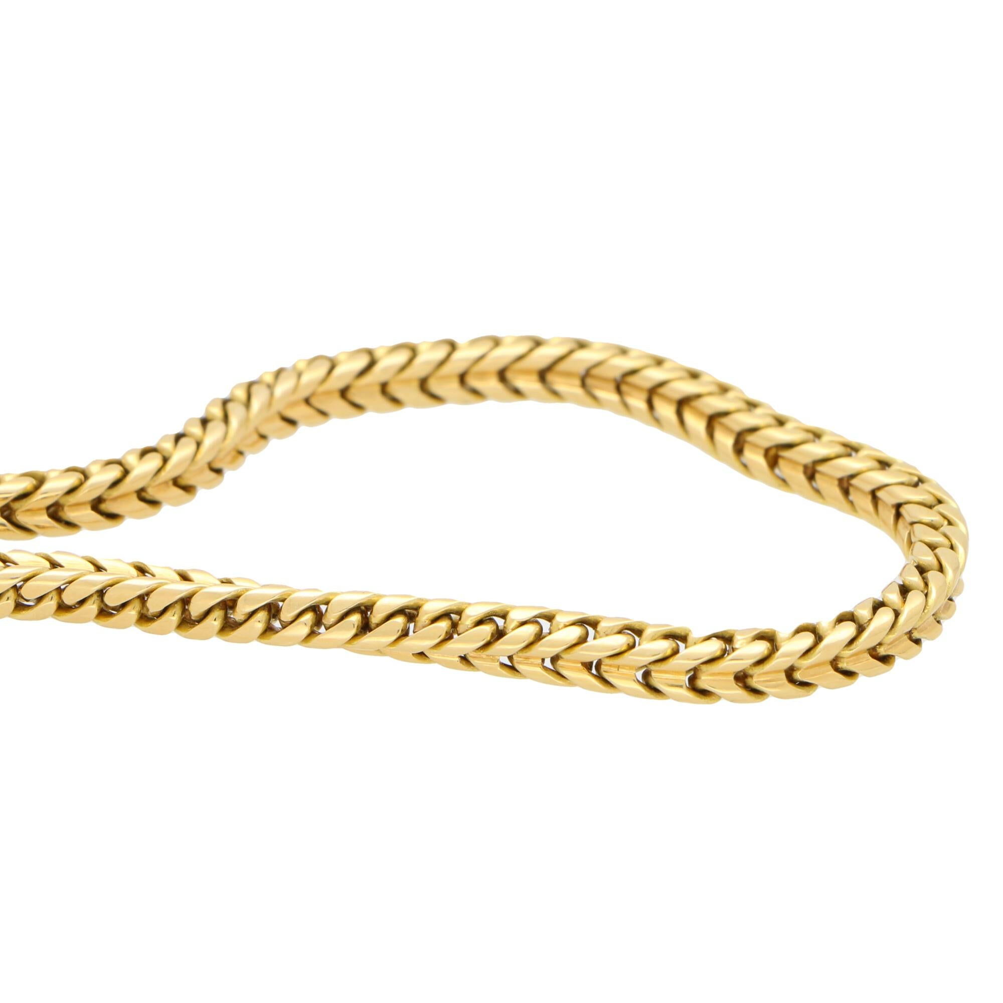 Modern Vintage Chunky Chain Necklace in 18 Karat Yellow Gold