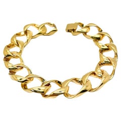 Bracciale vintage a maglie larghe degli anni '80