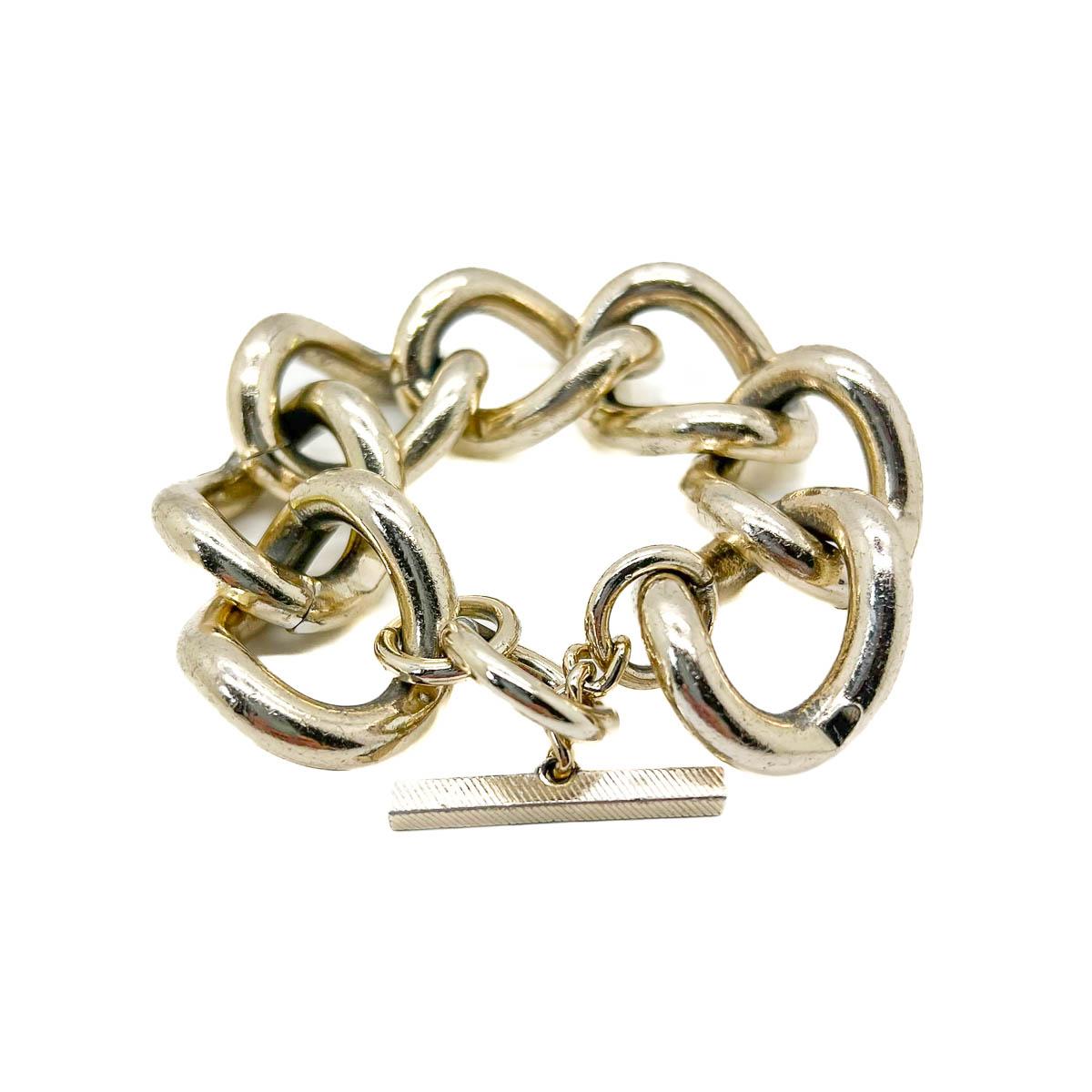 Femenino o masculino Pulsera de eslabones gruesos vintage Años 2000 en venta