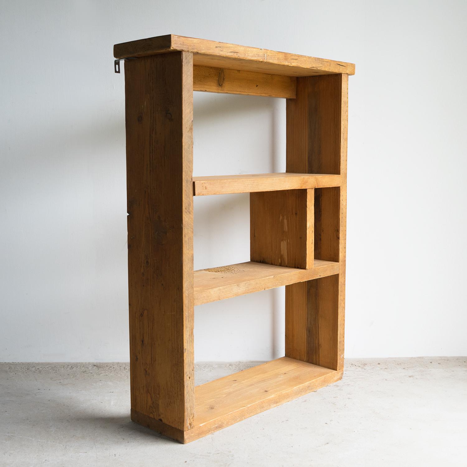 European Vintage Chunky Pine Storage Shelves, Mid To Late 20th Century For Sale