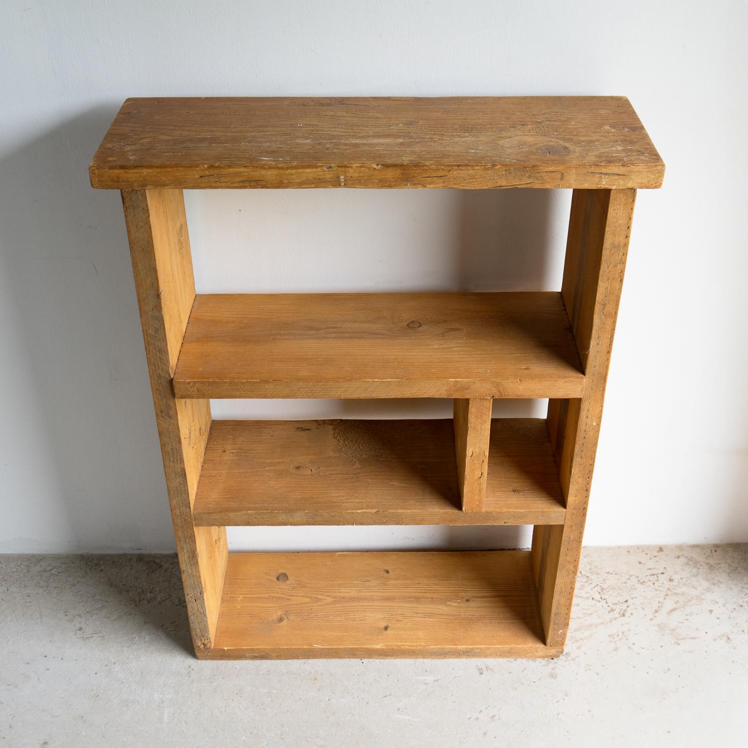 Vintage Chunky Pine Storage Shelves, Mid To Late 20th Century For Sale 1