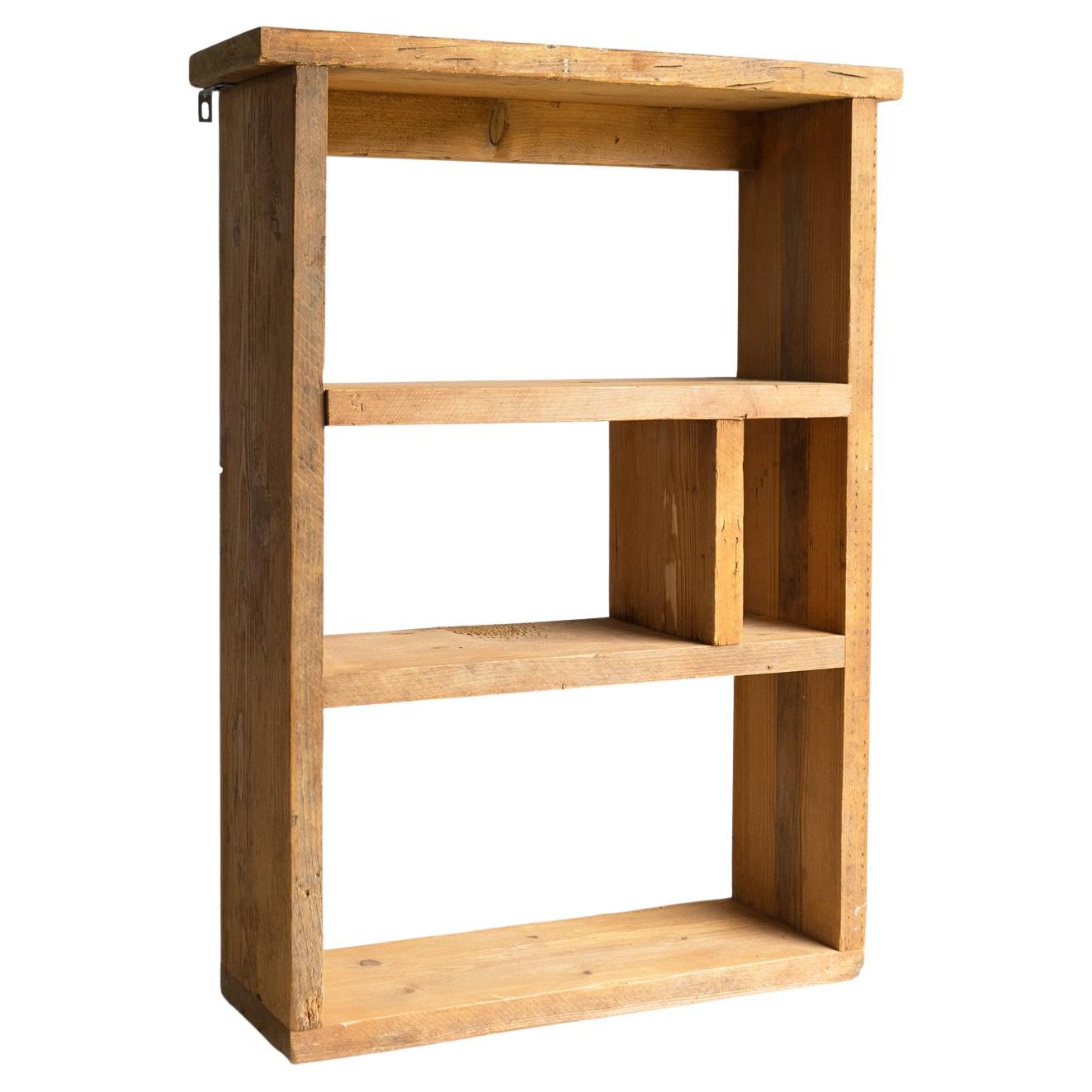 Vintage Chunky Pine Storage Shelves, Mid To Late 20th Century For Sale