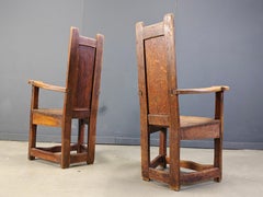 Vintage church chairs, set of 6 - 1950s