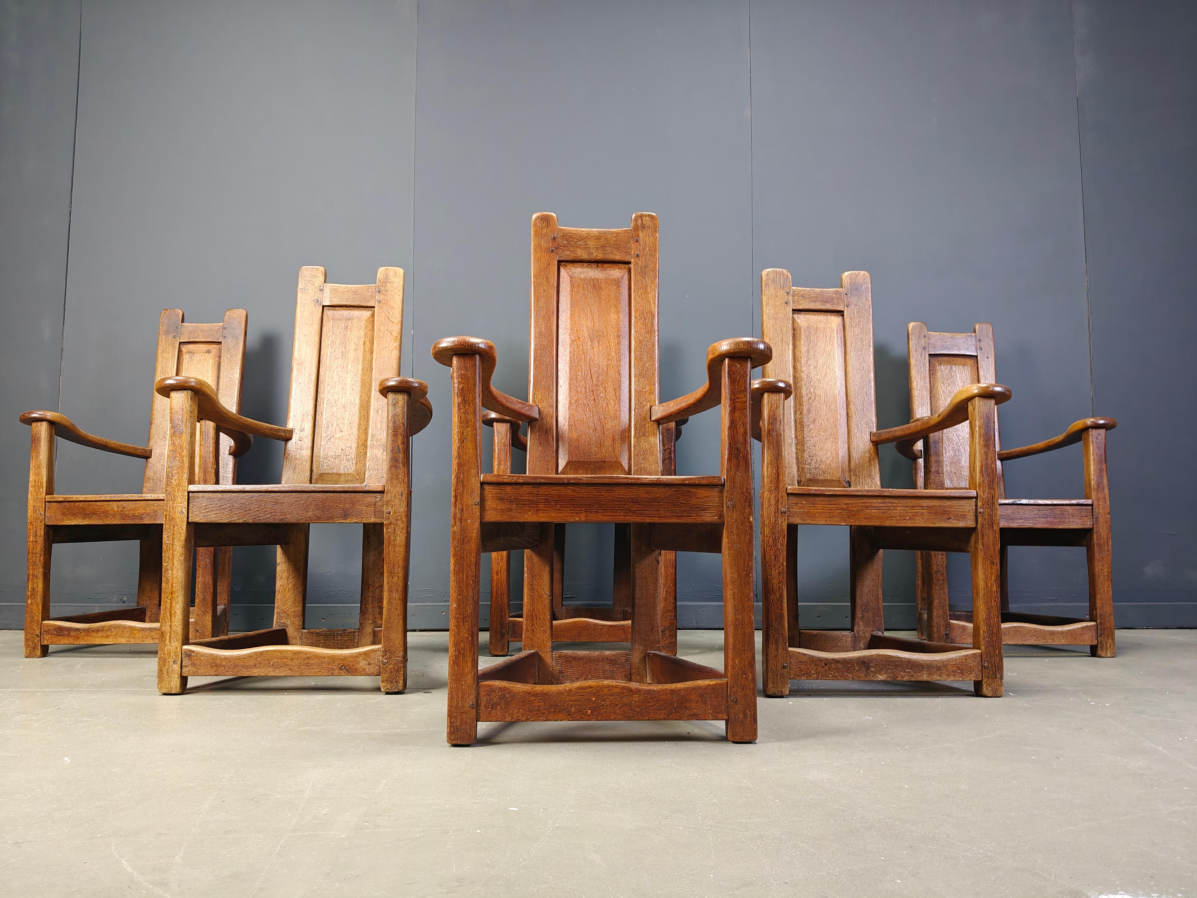 Set di 6 sedie da chiesa vintage - anni '50 in vendita 1