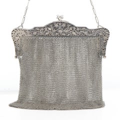 Vintage Ciara 1930 Sterling Silver Mesh Purse