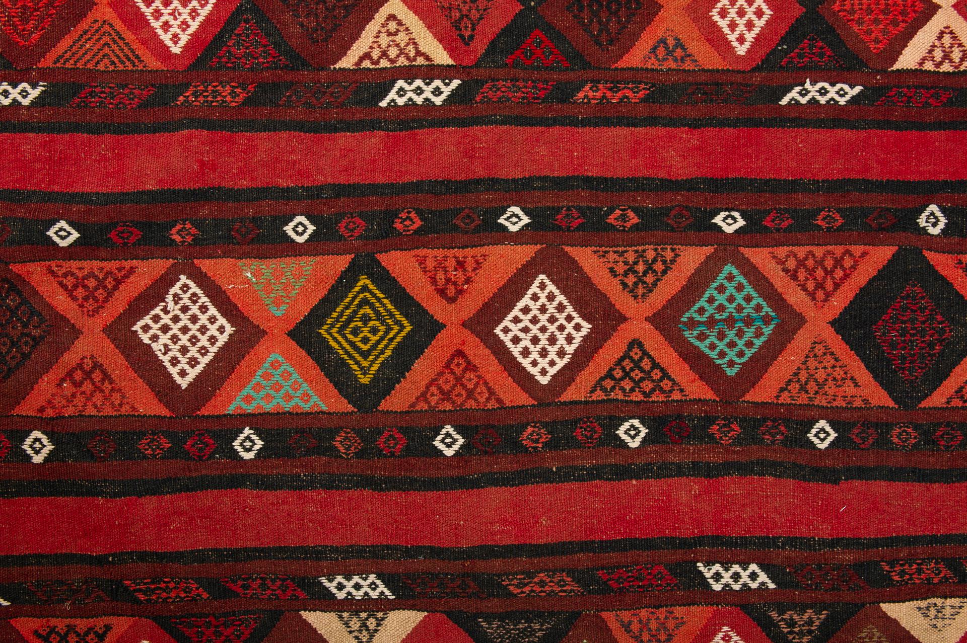 Hand-Woven Vintage Cicim Balucestan in Large Interesting Size For Sale