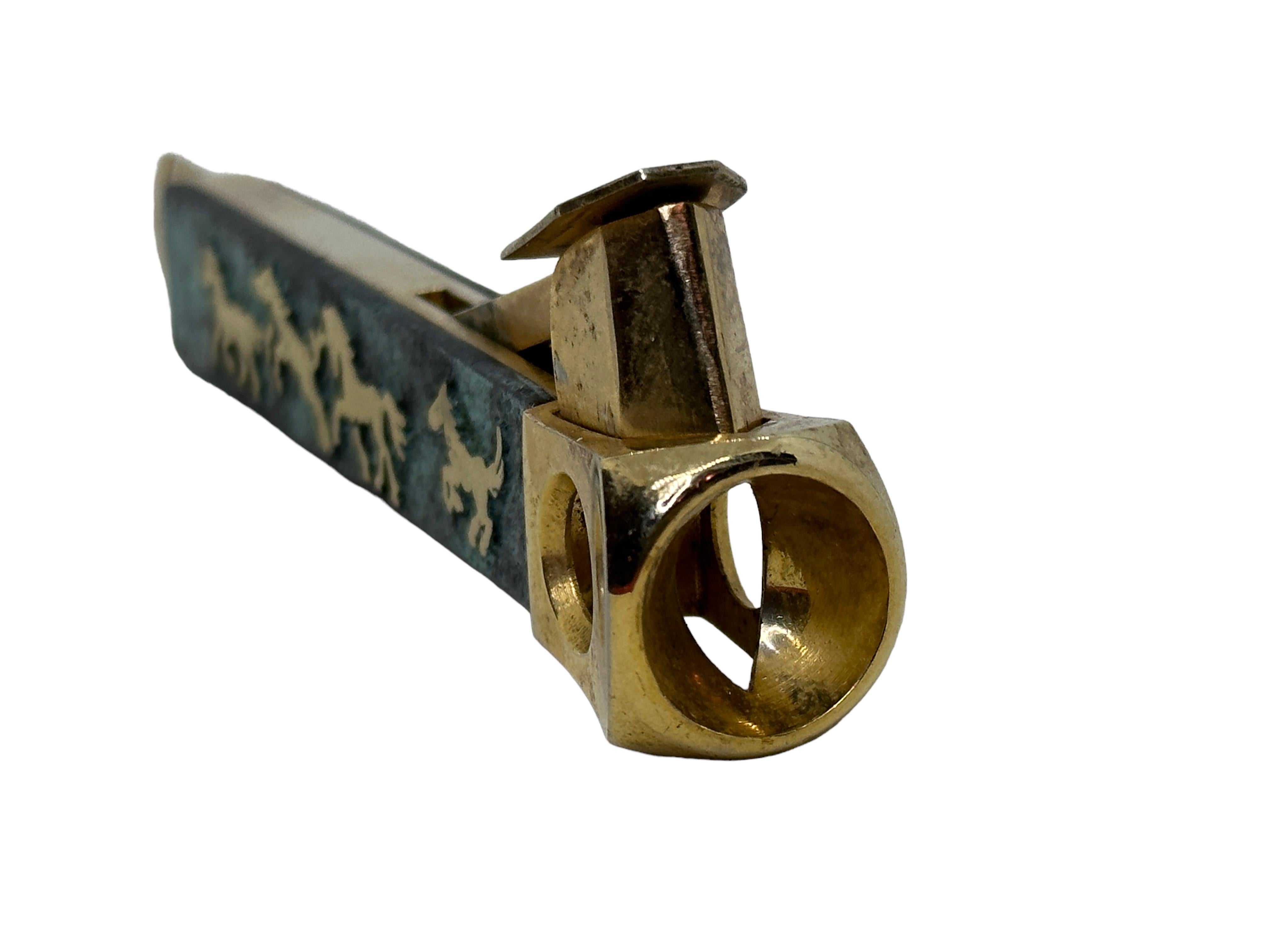 Mid-20th Century vintage Cigar Cutter with Horse Motif, 1950s German
