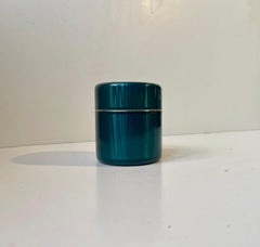 Vintage Cigarette Dispenser - Ashtray in Green Enamel by Grete Prytz Kittelsen