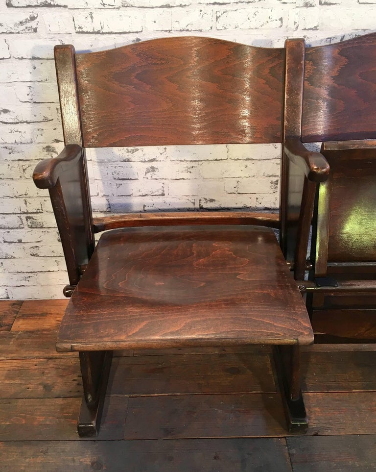 Vintage Cinema Bench Two Seat 1950s For Sale At 1stdibs