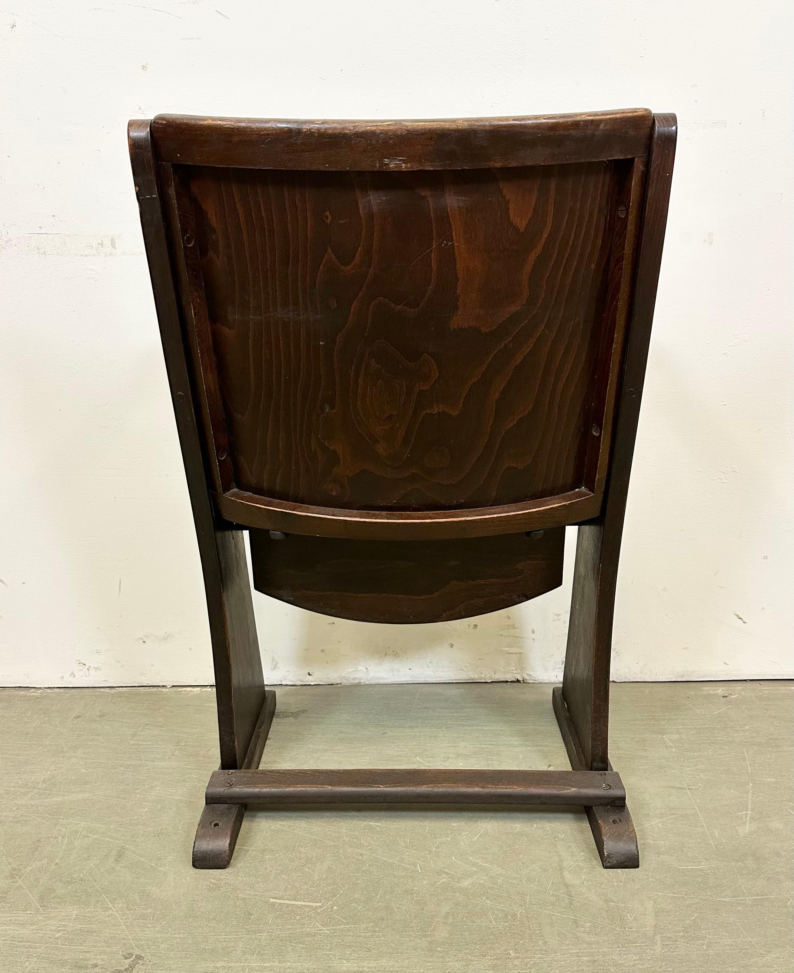 Sedia da cinema vintage di Thonet, anni '50 3