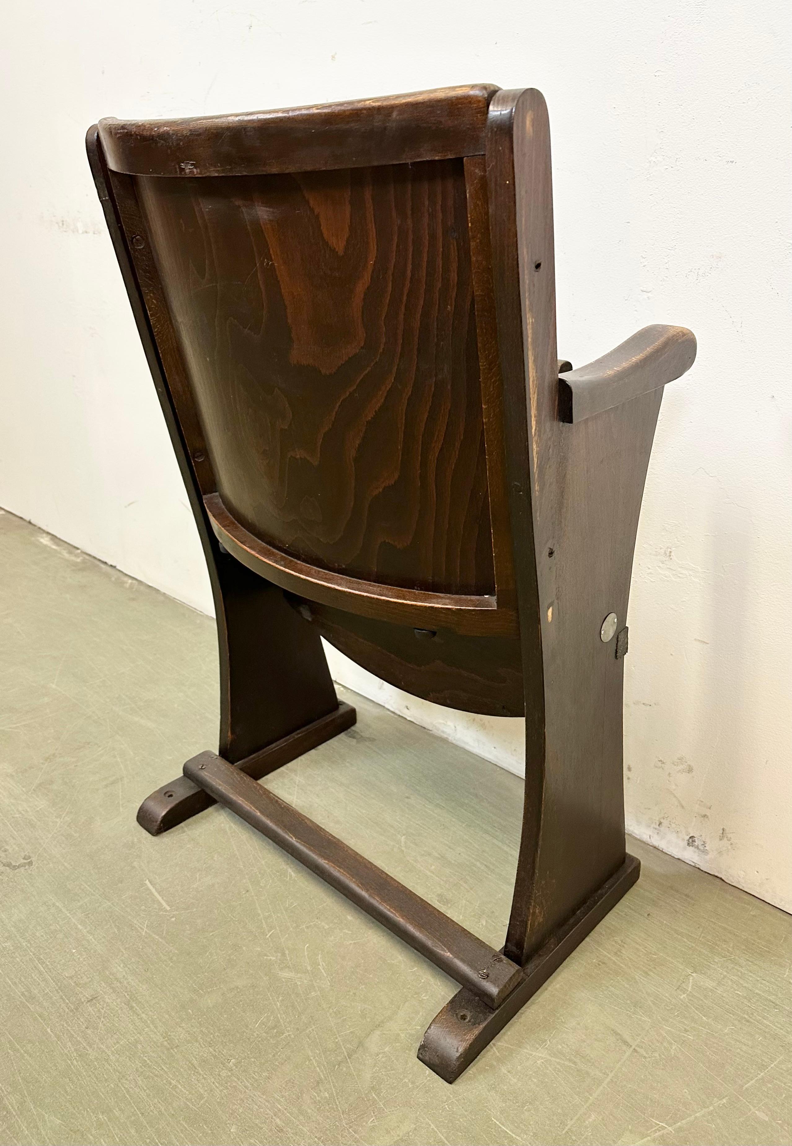 Sedia da cinema vintage di Thonet, anni '50 5