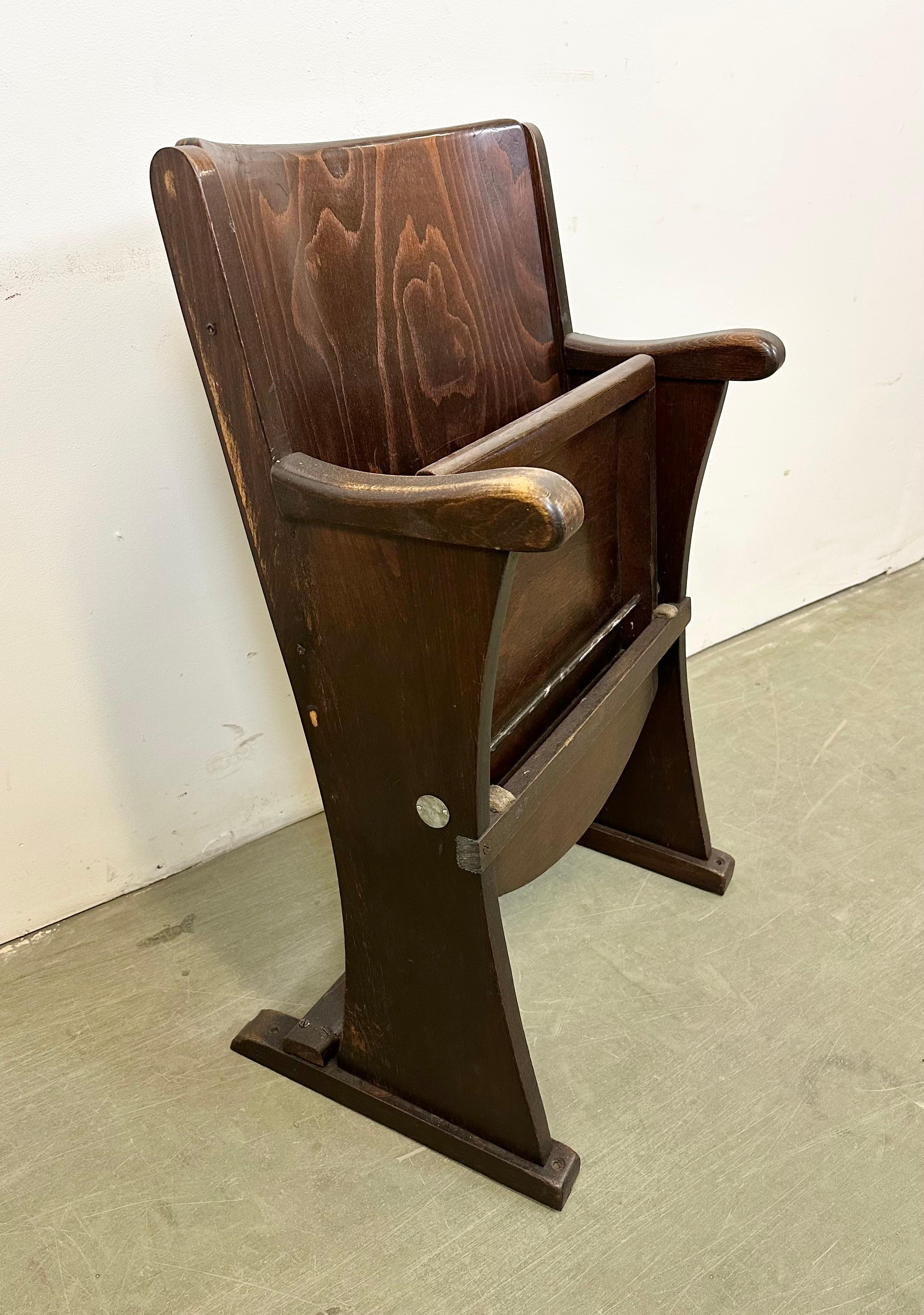 Czech Vintage Cinema Chair from Thonet, 1950s For Sale