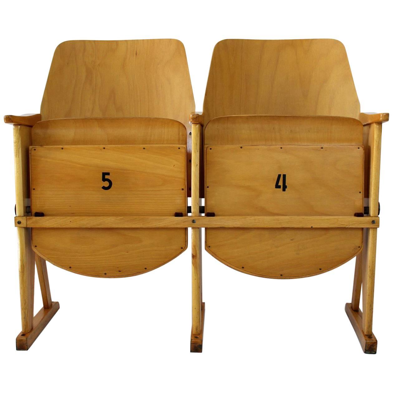 Vintage Cinema Chairs from TON 'Thonet', 1960s
