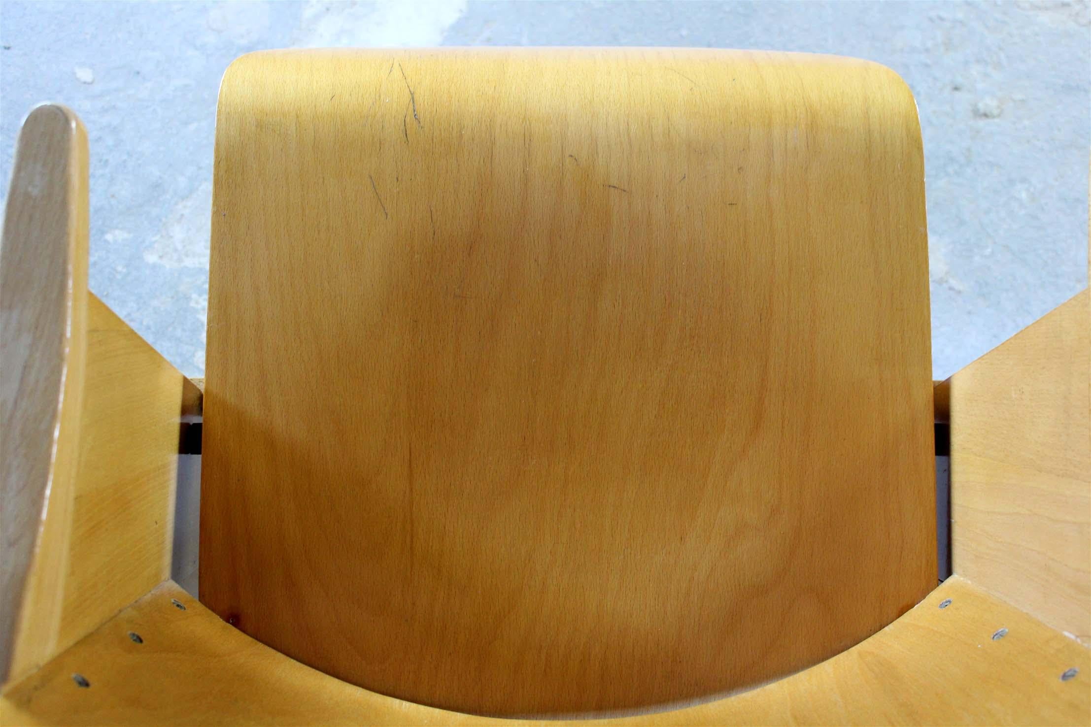 Sedie da cinema vintage di Ton (Thonet), anni '60, set di 13 pezzi in vendita 8