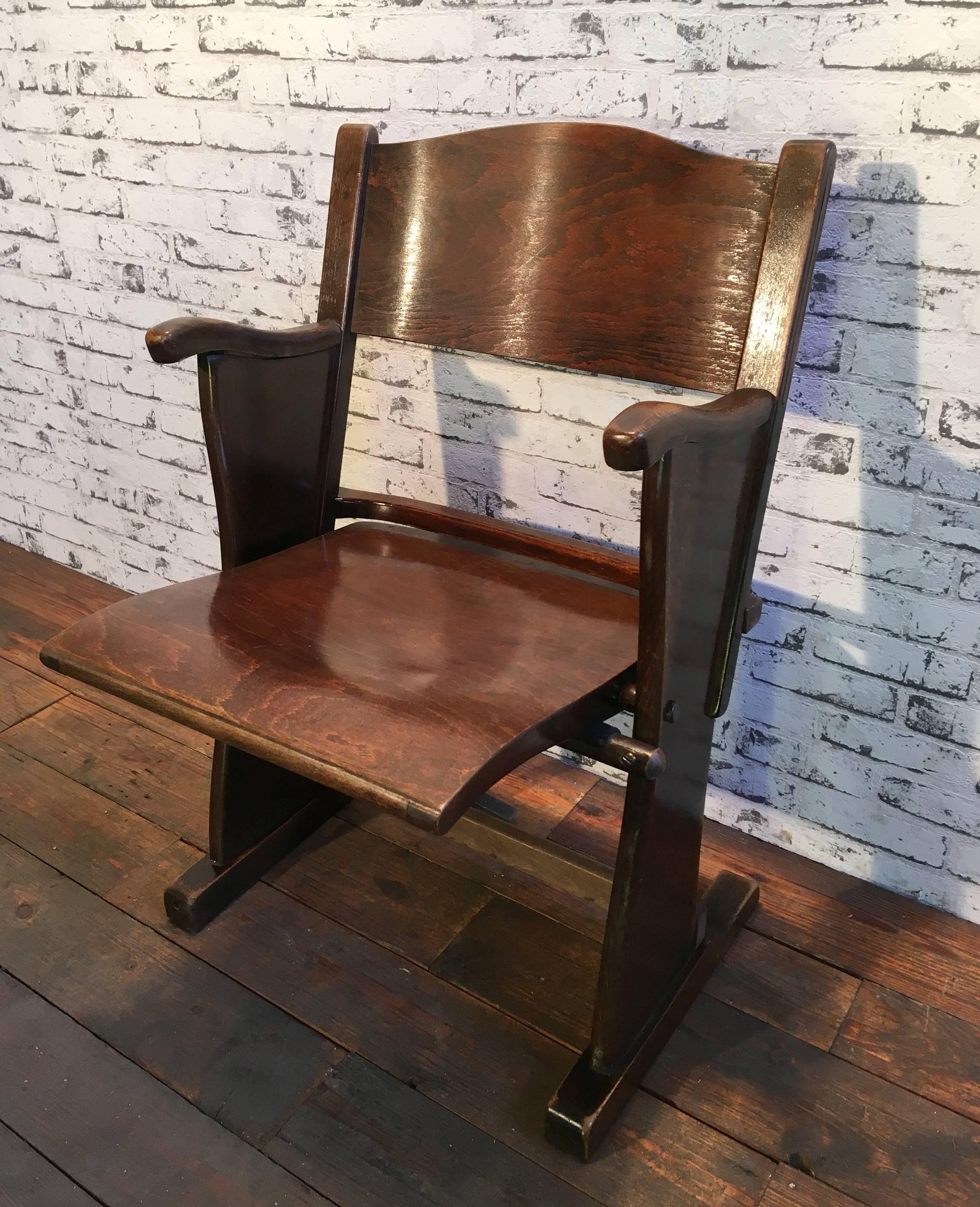 Czech Vintage Cinema Seat, 1950s