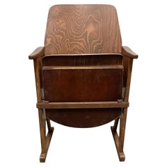 Vintage Cinema Theatre Chair from Ton, 1960s