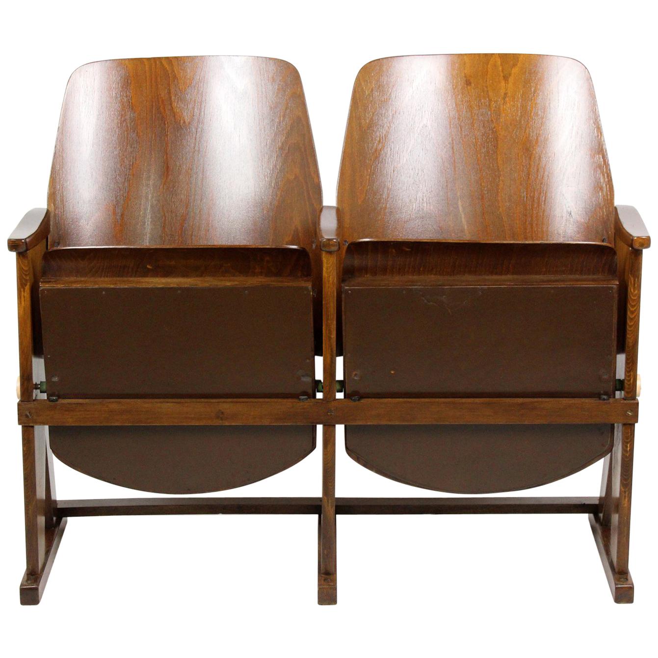 Vintage Cinema Two-Seater from Ton, Thonet, 1960s