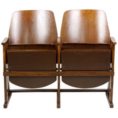 Vintage Cinema Two-Seater from Ton, Thonet, 1960s