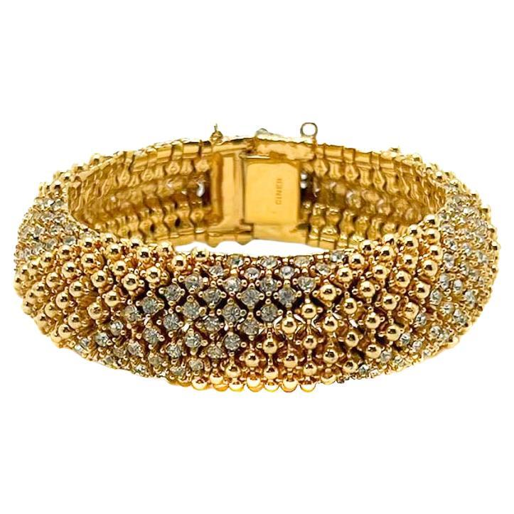 Vintage Ciner Crystal Bobble Bracelet 1960s