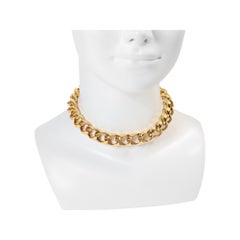 Vintage Ciner Link Choker Necklace Circa 1980
