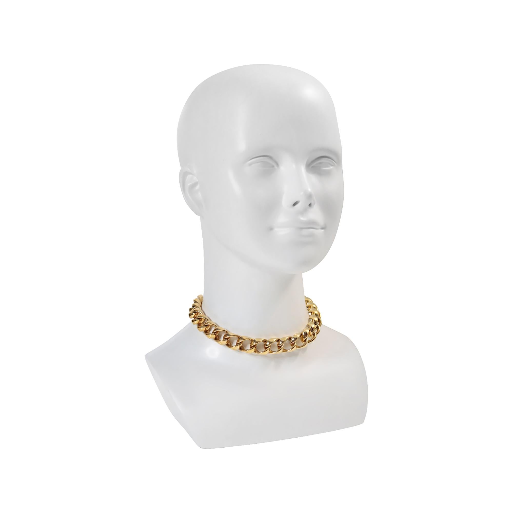 Collana girocollo vintage di Ciner in tonalità oro, circa anni '80 in vendita 1