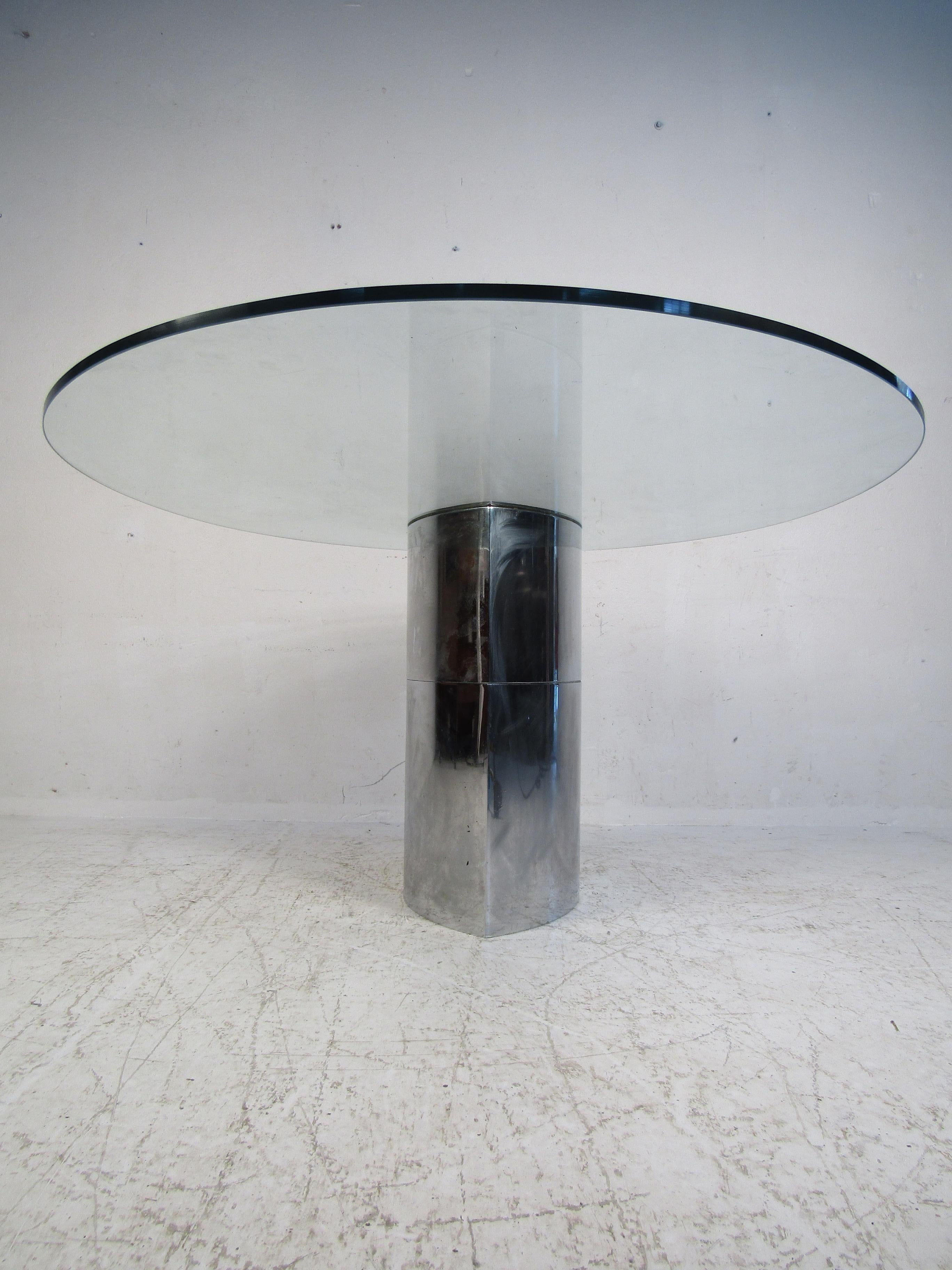 Late 20th Century Vintage Cini Boeri for Knoll Lunario Cantilevered Table/Desk For Sale