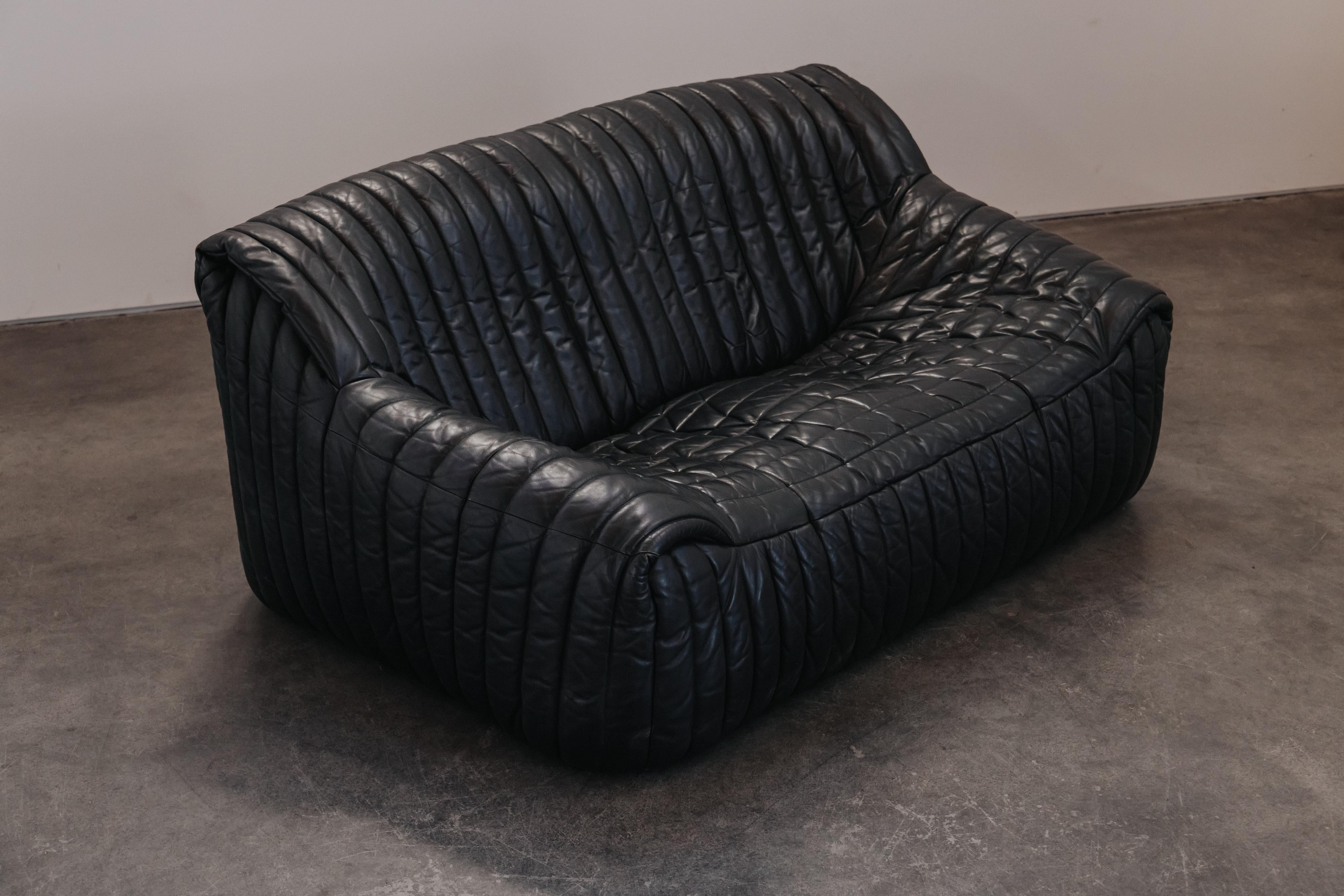 Leather Vintage Cinna Loveseat Sofa By Ligne Roset, Circa 1970 For Sale