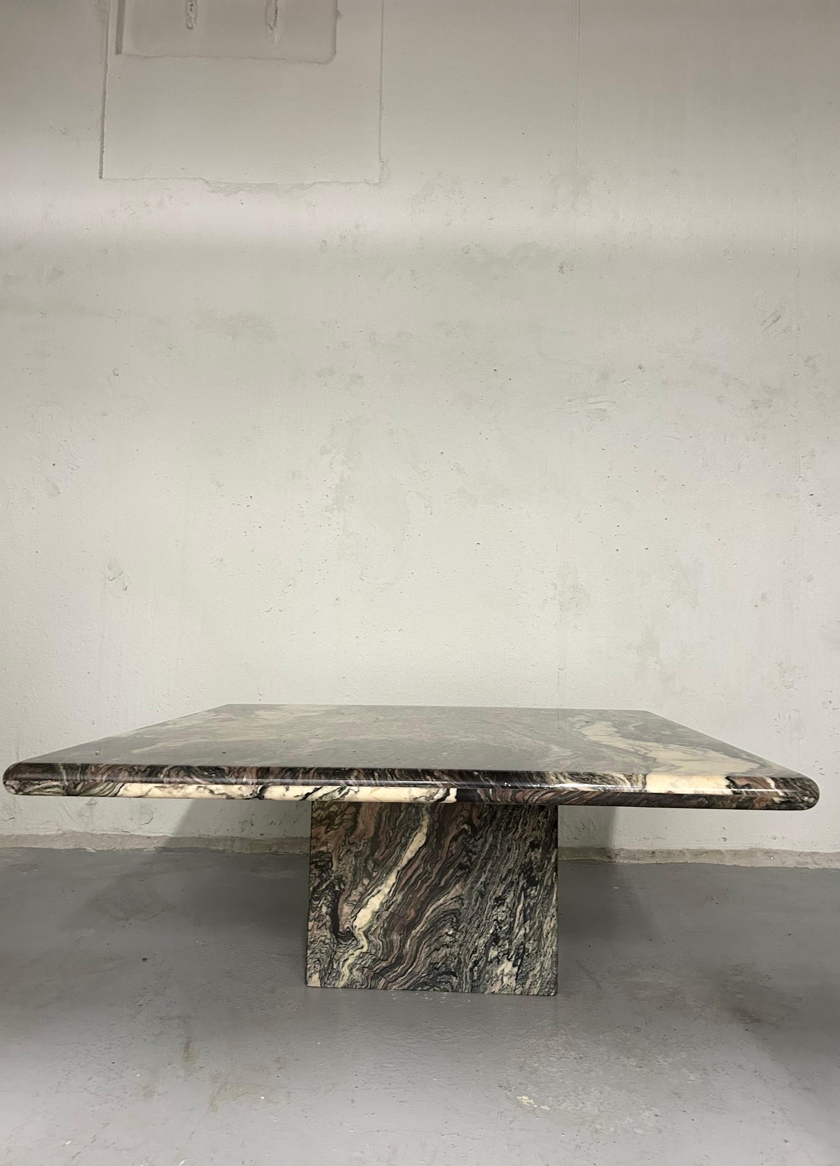 Late 20th Century Vintage Cipollino Ondulato Marble Coffee Table