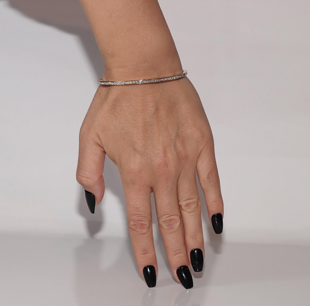 Vintage CIRCA 1900s 18k Gold natürlichen Prinzessinnenschliff Diamant Armreif Armband im Angebot 9