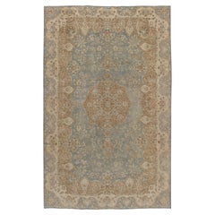 Vintage Circa 1920 Blue Distressed Tabriz Rug, 6
5 x 10
2