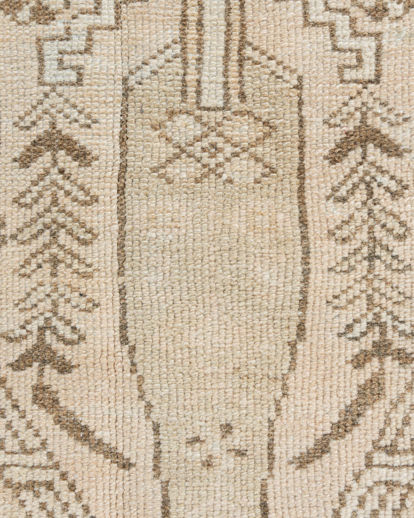 Vintage CIRCA 1940 Beige Persisch Hamadan Bereich Teppich  4' x 6'7 im Angebot 1