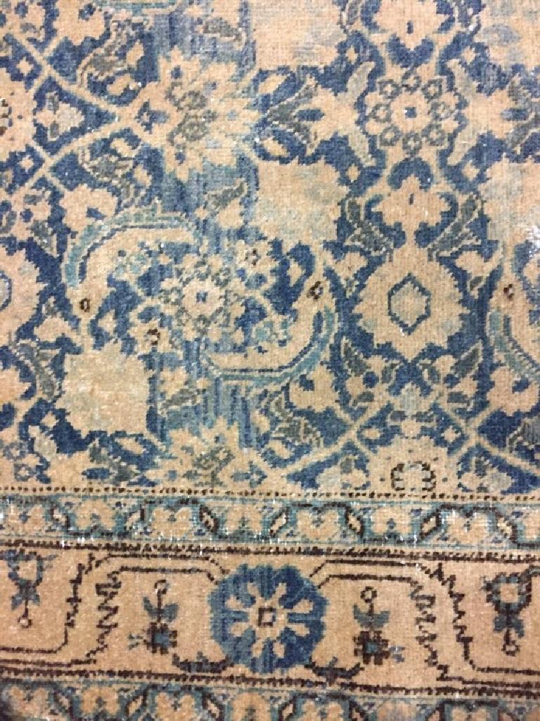 Vintage CIRCA 1940 Blau Persisch Tabriz Läufer (Handgewebt) im Angebot
