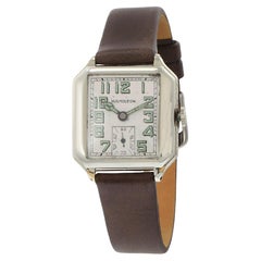 Vintage Circa 1940 Hamilton 14K White Gold Filled Manual Wind Watch