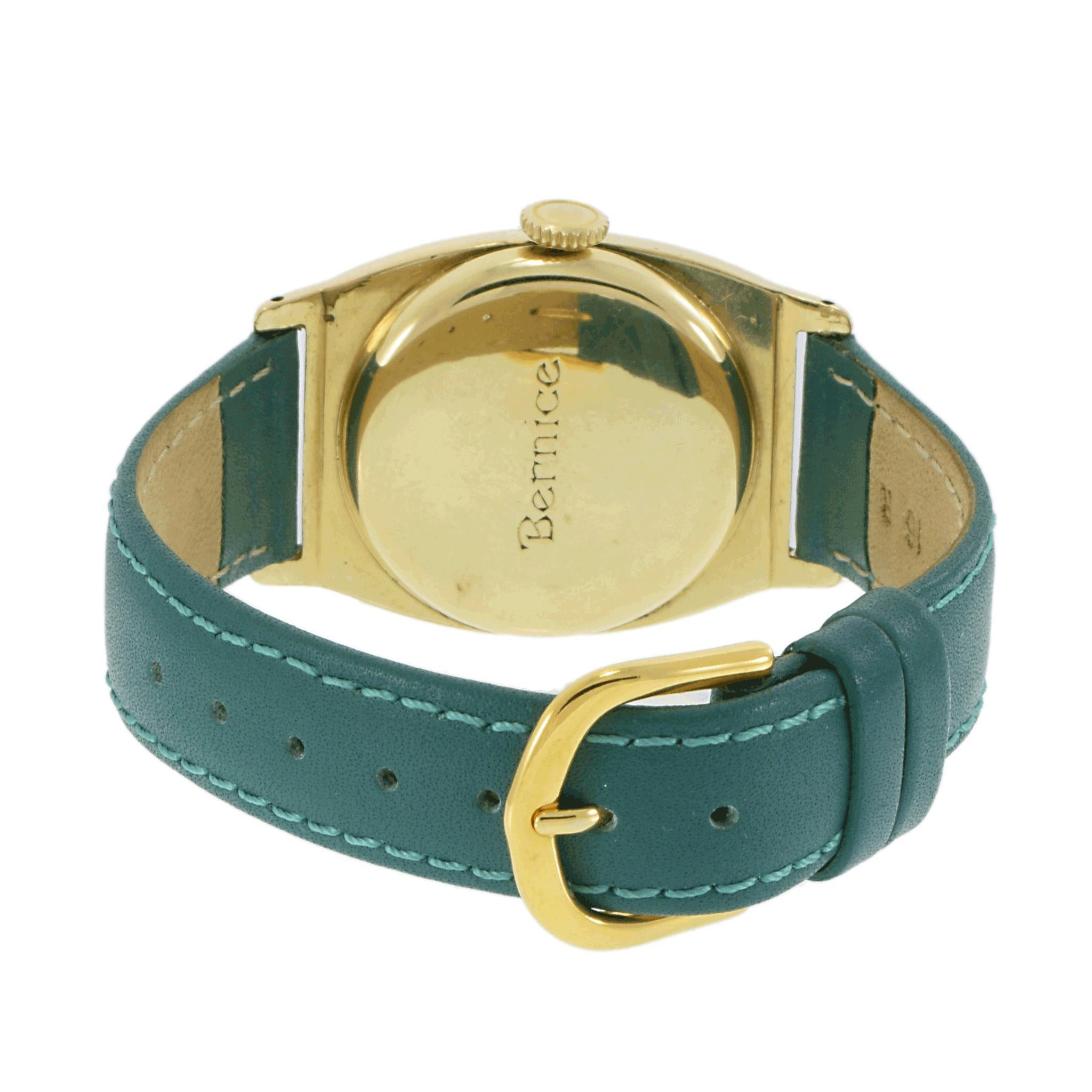 Vintage Circa 1940 Hamilton 14KT Yellow Gold-Filled Curved Watch – Manual Wind en venta 2