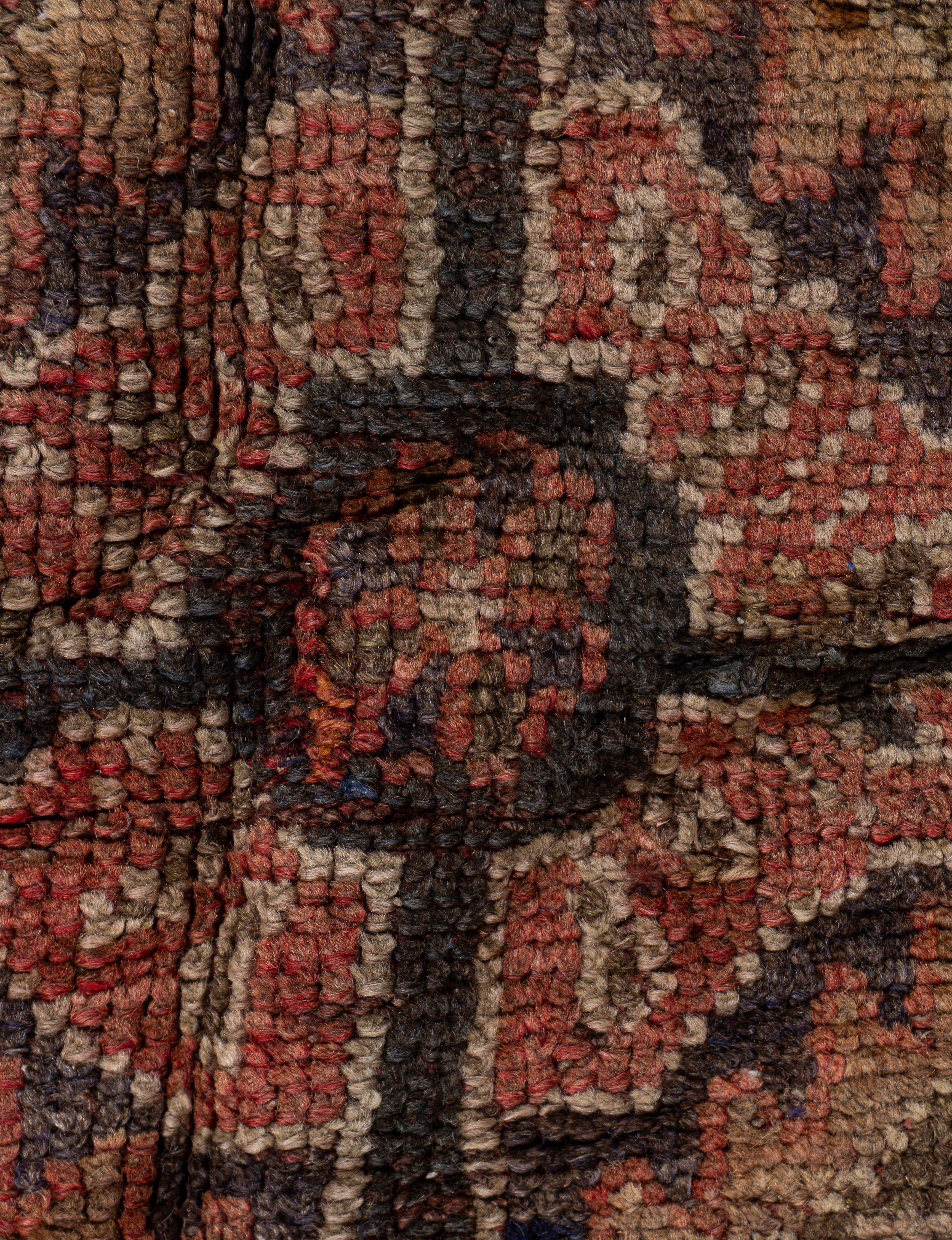 Vintage Circa 1940 Orange Oushak Kelleh Hand Knotted Wool Runner 5'6 X 12'2 For Sale 1