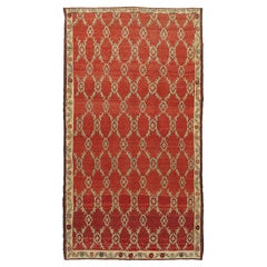 Vintage Circa 1940 Red Turkish Anatolian Rug, 5
8 x 10
7