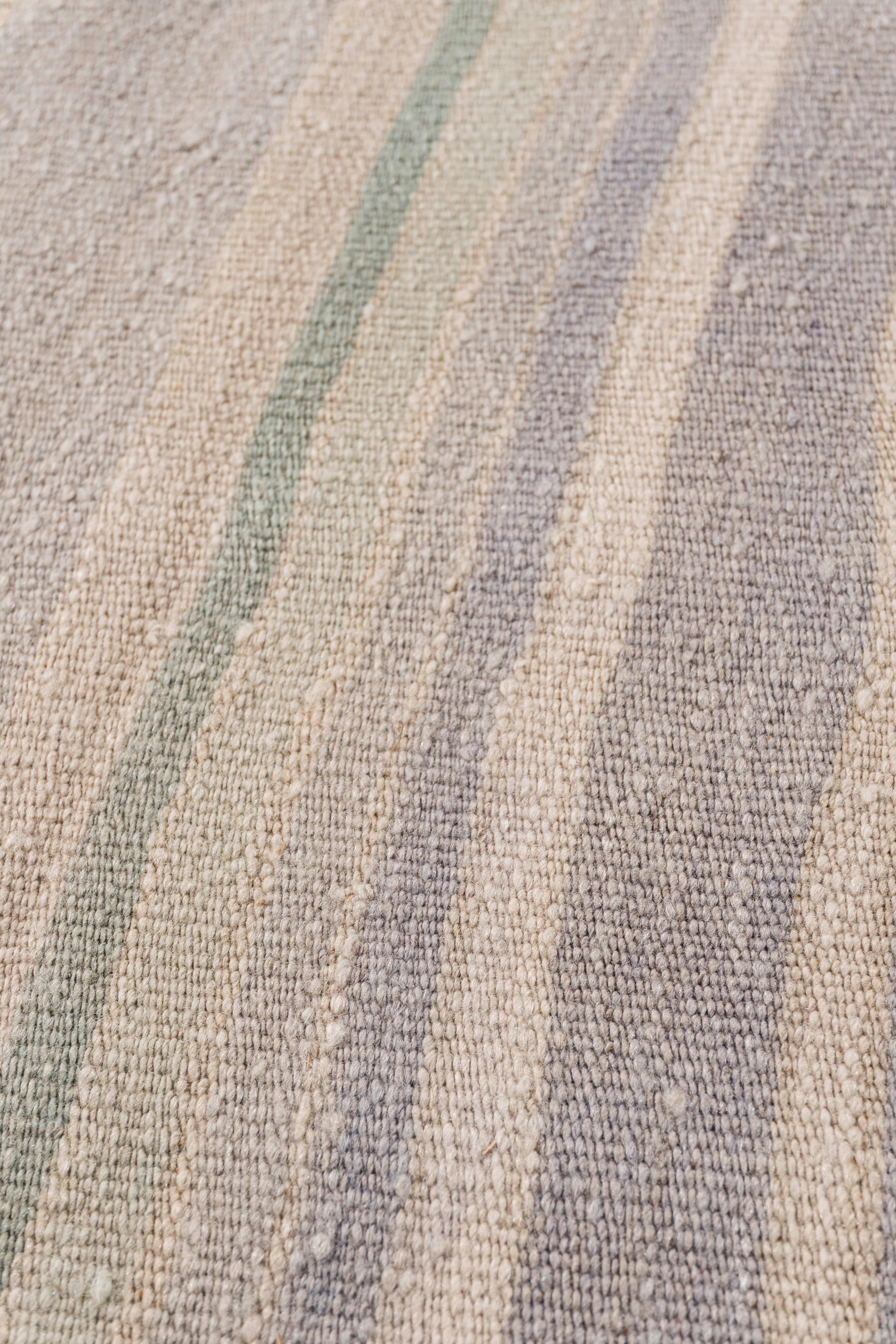 Rug & Kilim Vintage Circa 1940 Tan Turc Flatweave en vente 7